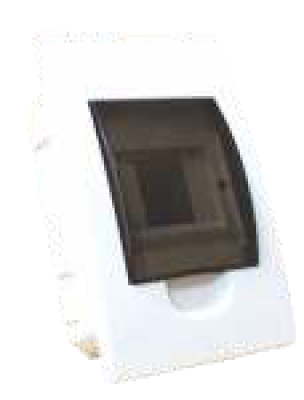 KBA-044 Gabinete empotrable de 2 a 4 polos para térmico riel din con puerta - bornera